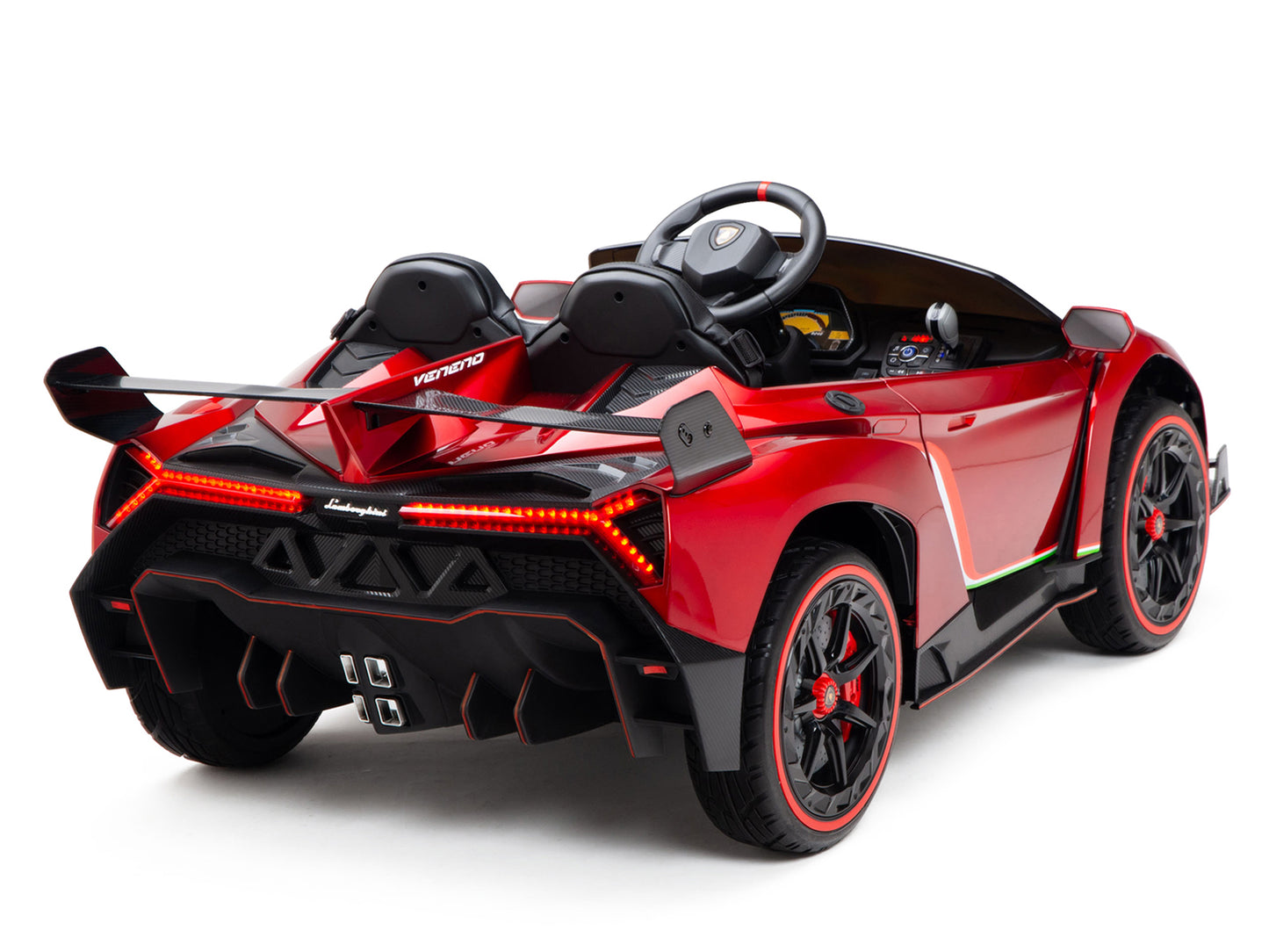 2WD / AWD Kids Premium Lamborghini Veneno Ride On Car with Remote Control - Red