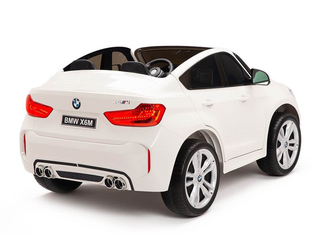 Two Seat BMW X6M Kids 12V Car - White