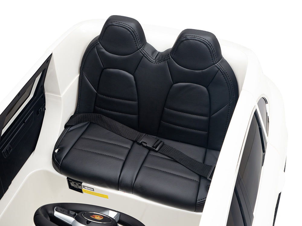 12V Porsche Cayenne Kids Electric Ride On Car with Remote Control - White