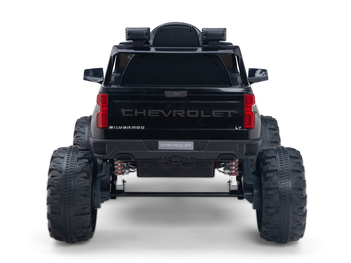 24V Chevrolet Silverado Lifted Ride On Truck with Remote Control – Black