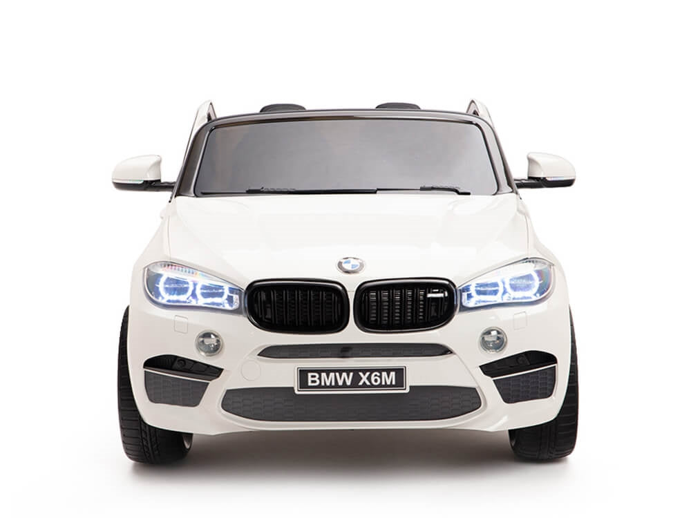Two Seat BMW X6M Kids 12V Car - White