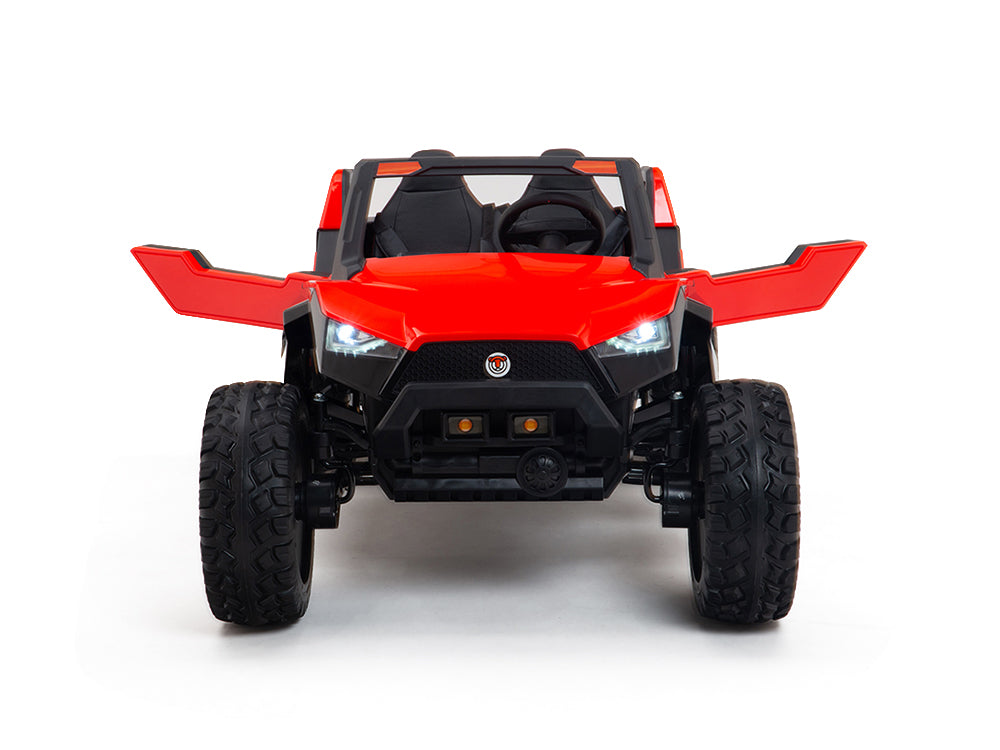 24V Red Tiger All Terrain UTV Ride on Buggy with Remote - Red