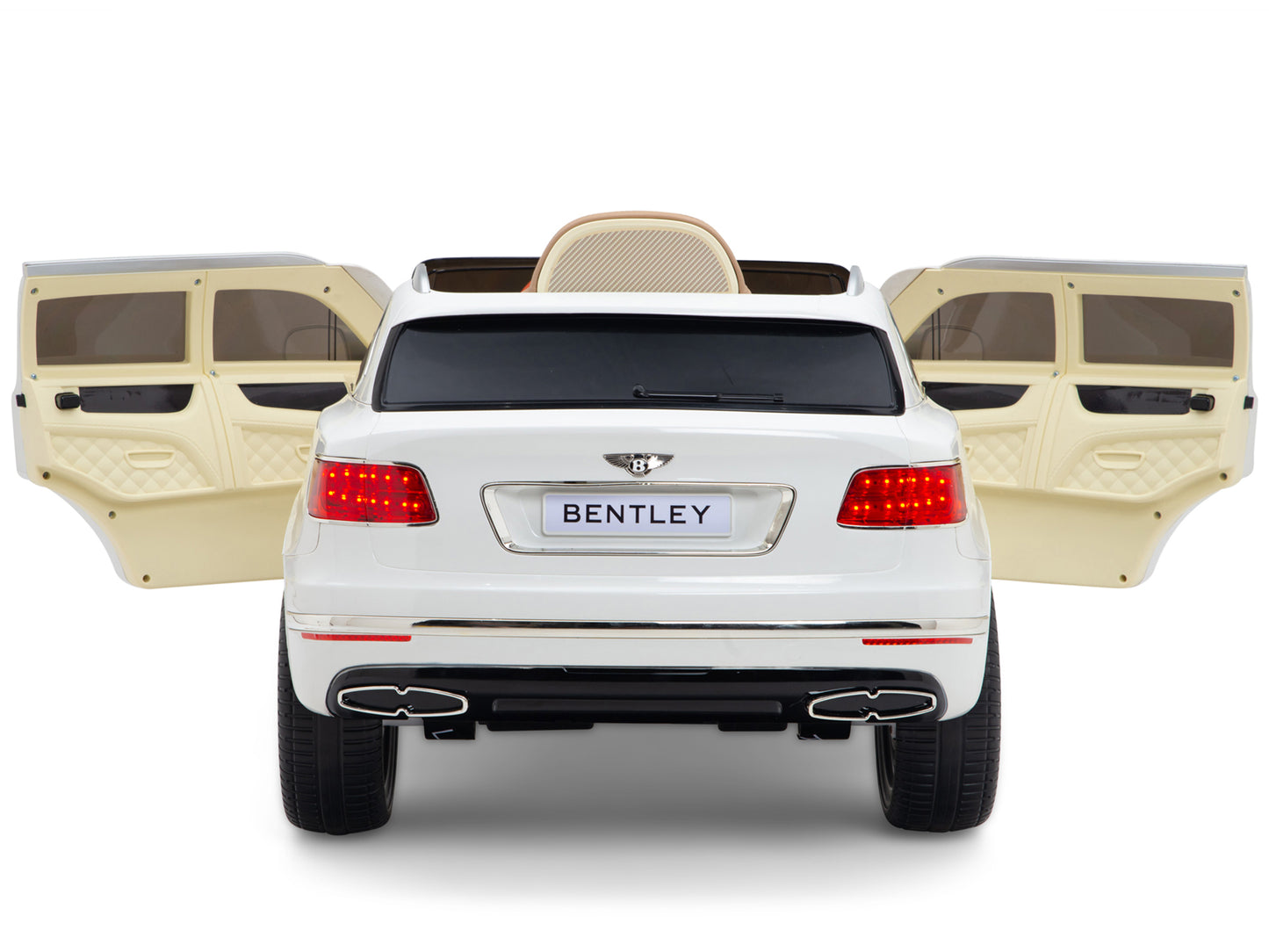 12V Bentley Bentayga Kids Electric Ride On Car/SUV with Remote - White
