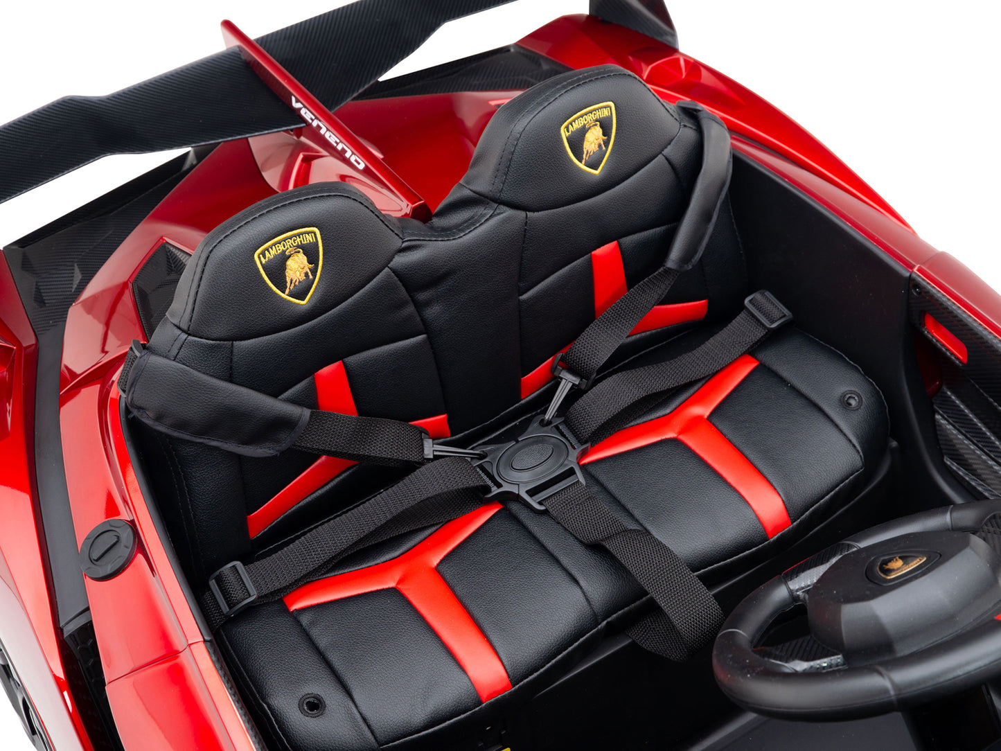 2WD / AWD Kids Premium Lamborghini Veneno Ride On Car with Remote Control - Red