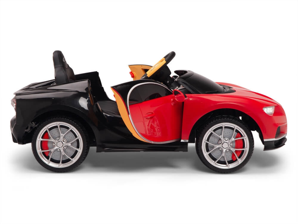 Big Toys Direct 12V Bugatti Chiron Car Red and Black
