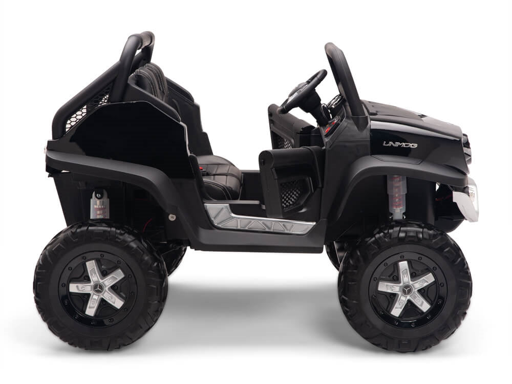 12V Mercedes Benz UNIMOG  Kids Ride On UTV Black