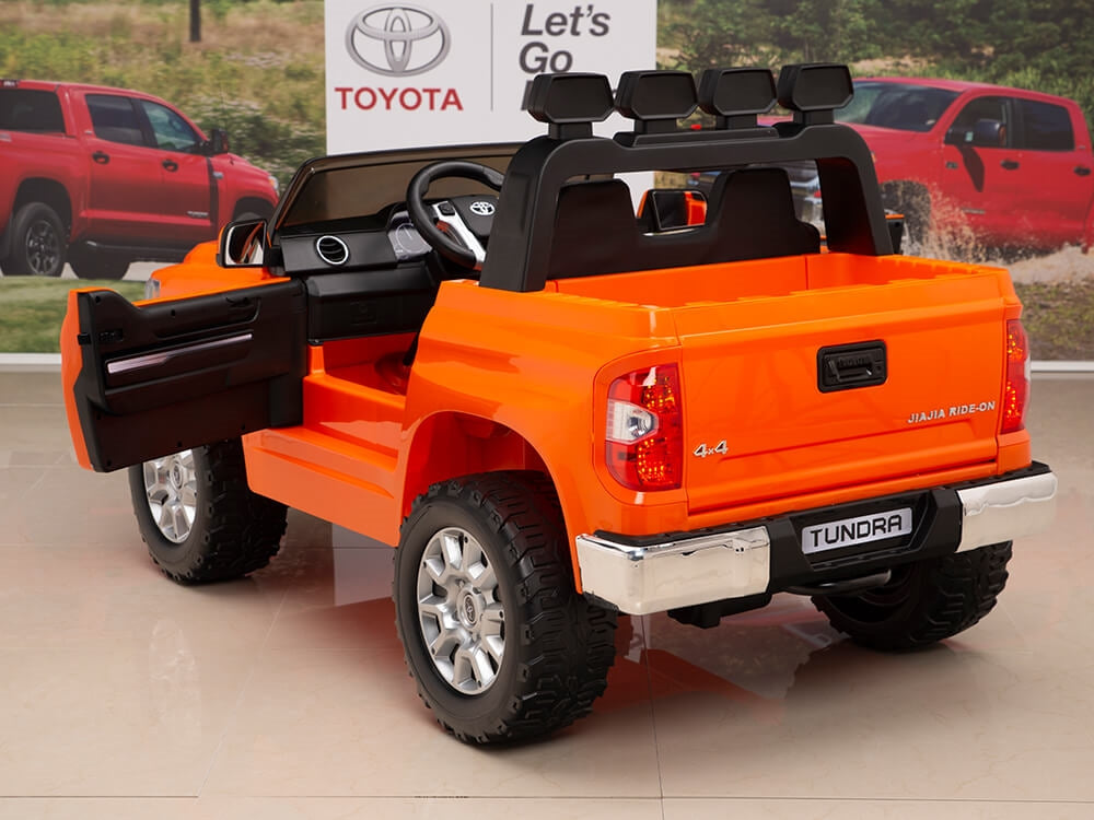 Kids 12V Toyota Tundra Ride On Truck Orange