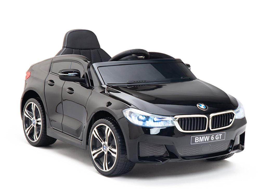 12V BMW 6 Series GT Kids Electric Powered Ride On Car with Remote - Black