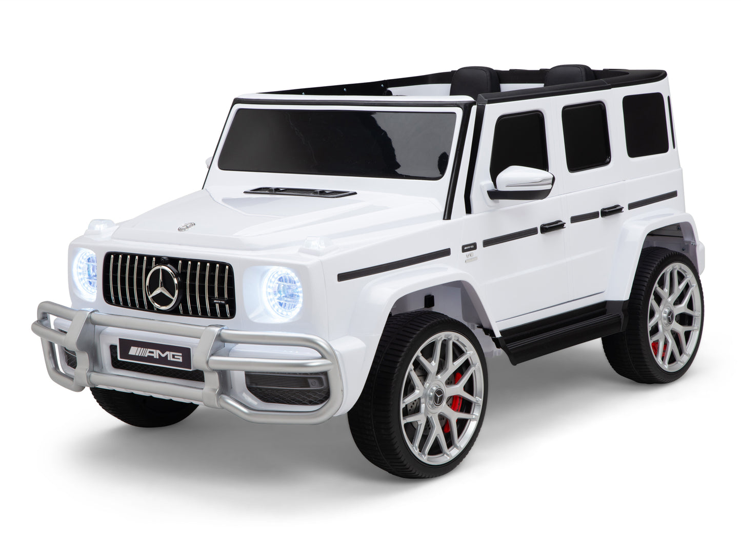 24V 2-Seater Mercedes-Benz G63 Kids Ride On Car / SUV with Remote Control - White