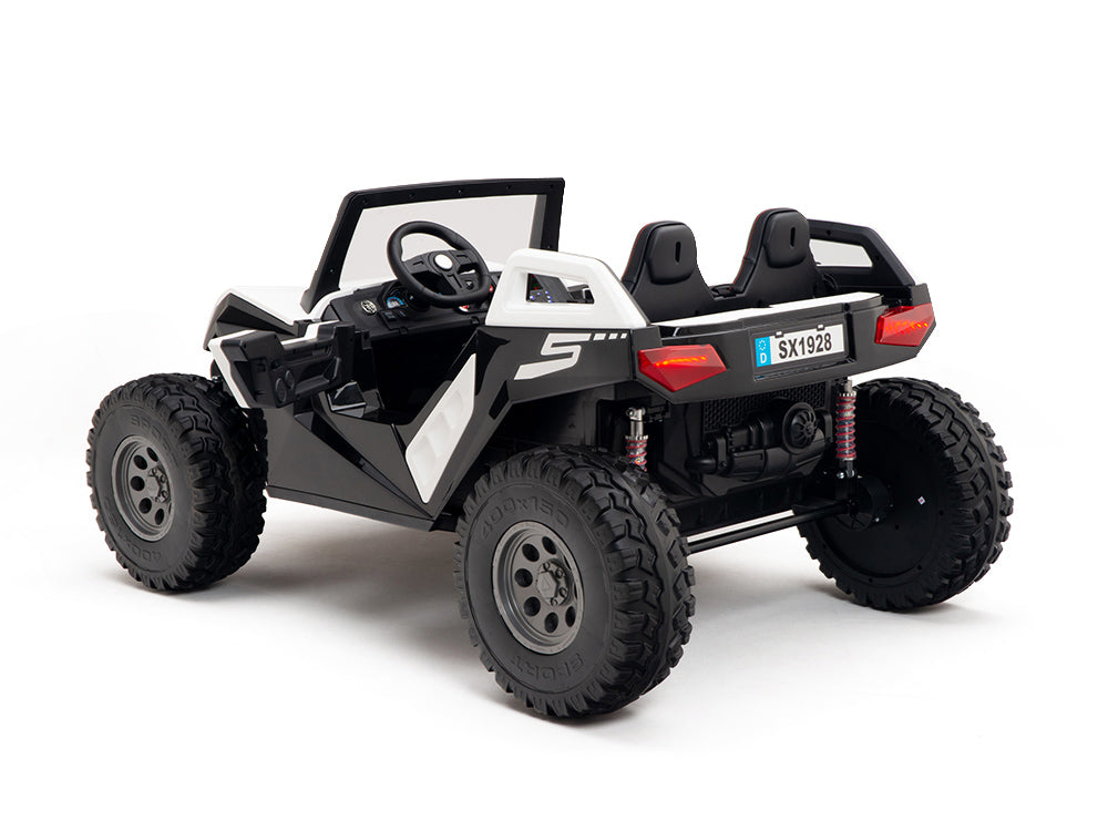 24V Red Tiger All Terrain UTV Ride on Buggy with Remote - White