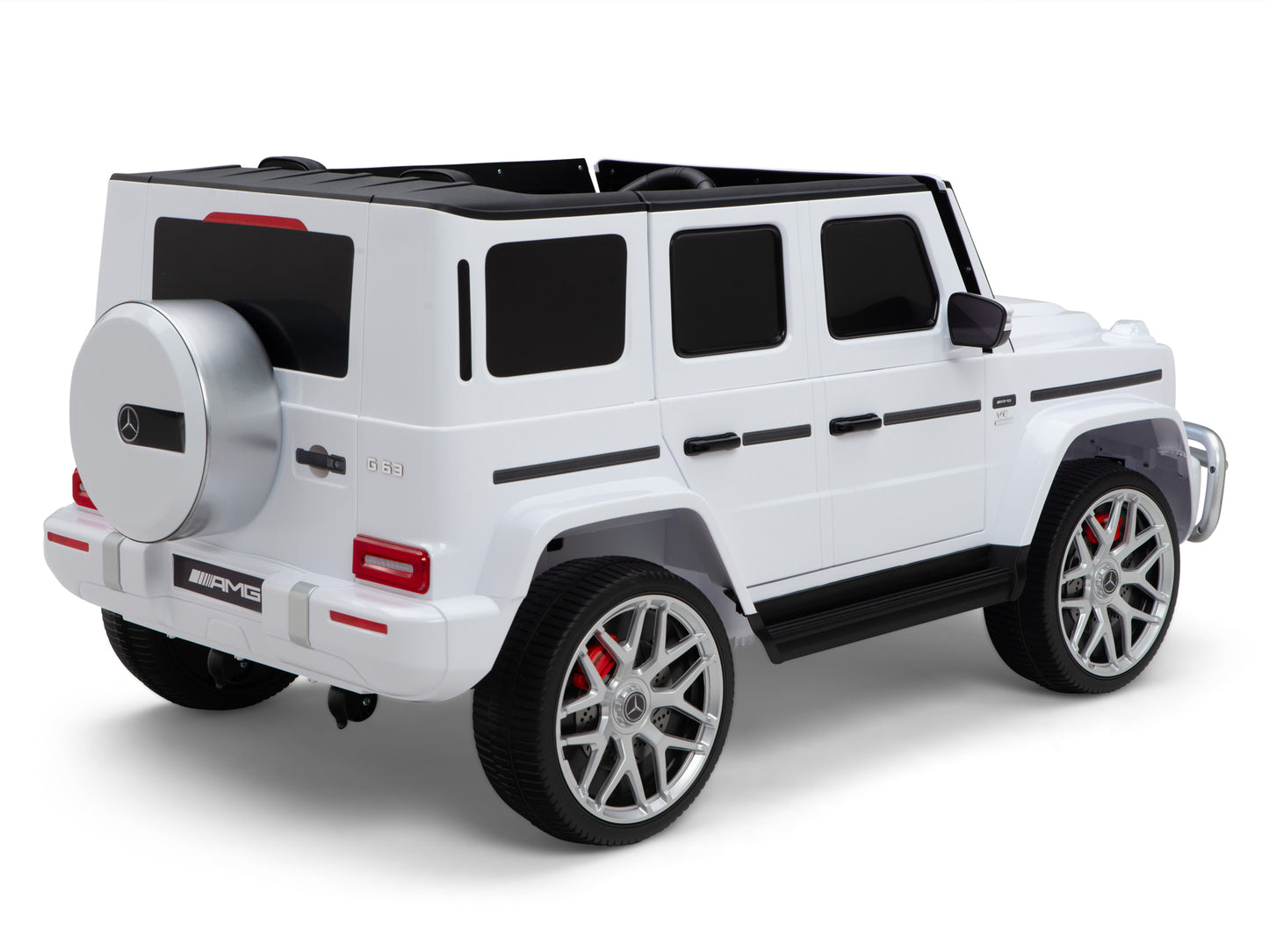 24V 2-Seater Mercedes-Benz G63 Kids Ride On Car / SUV with Remote Control - White