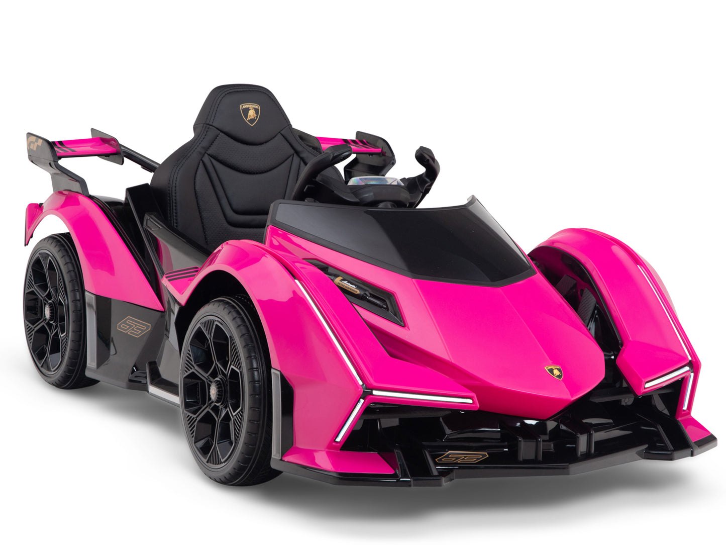 Lamborghini V12 Vision GT Kids Ride On Car with Remote Control - Pink