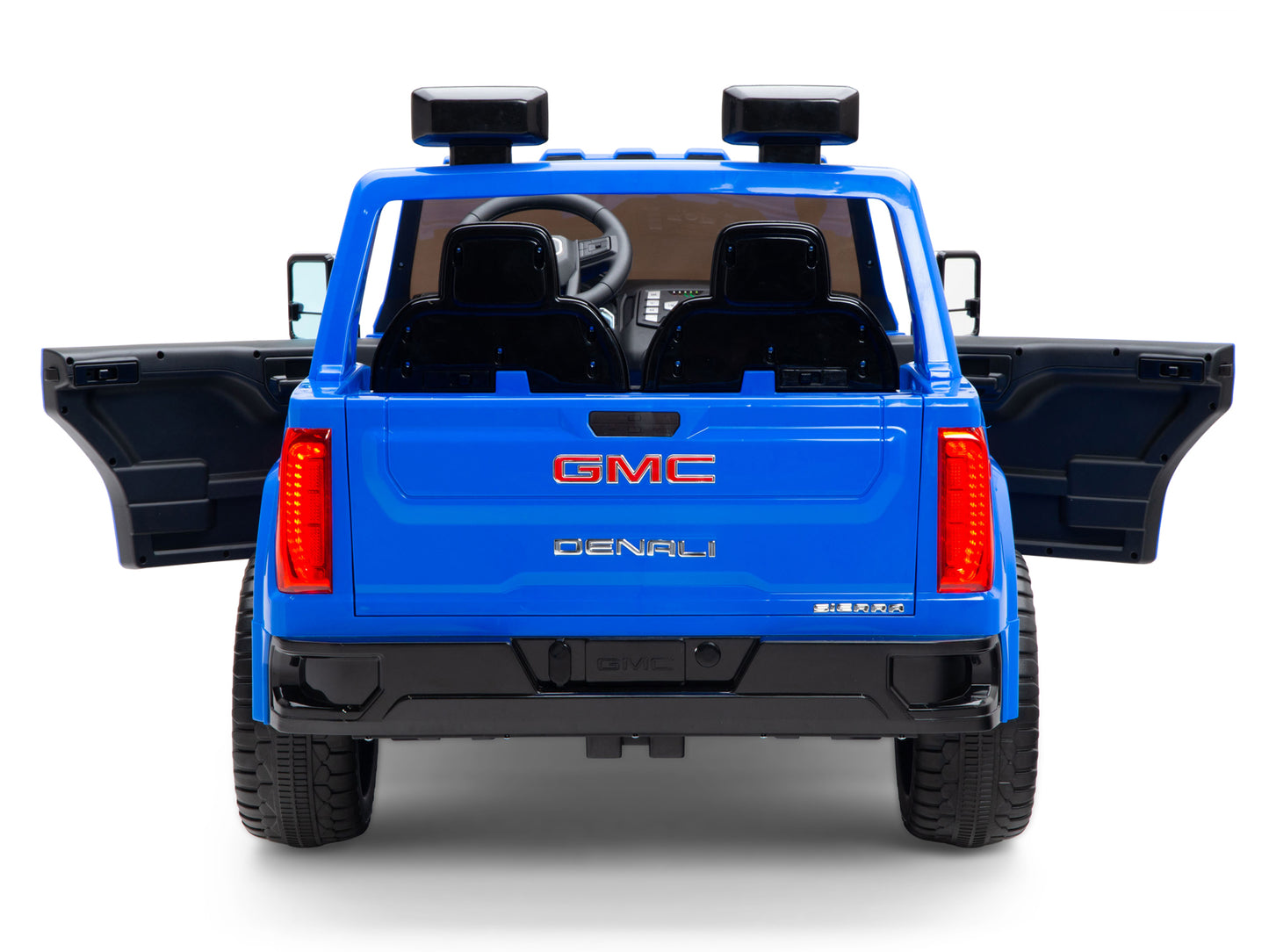 12V GMC Sierra Denali Kids Electric Ride On Truck with Remote Control - Blue