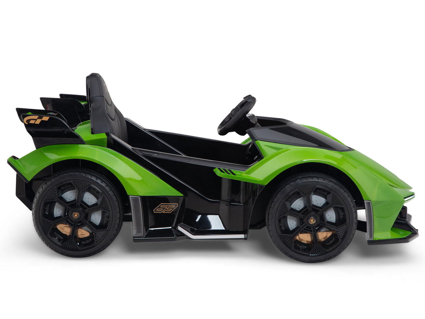 Lamborghini V12 Vision GT Kids Ride On Car with Remote Control - Green