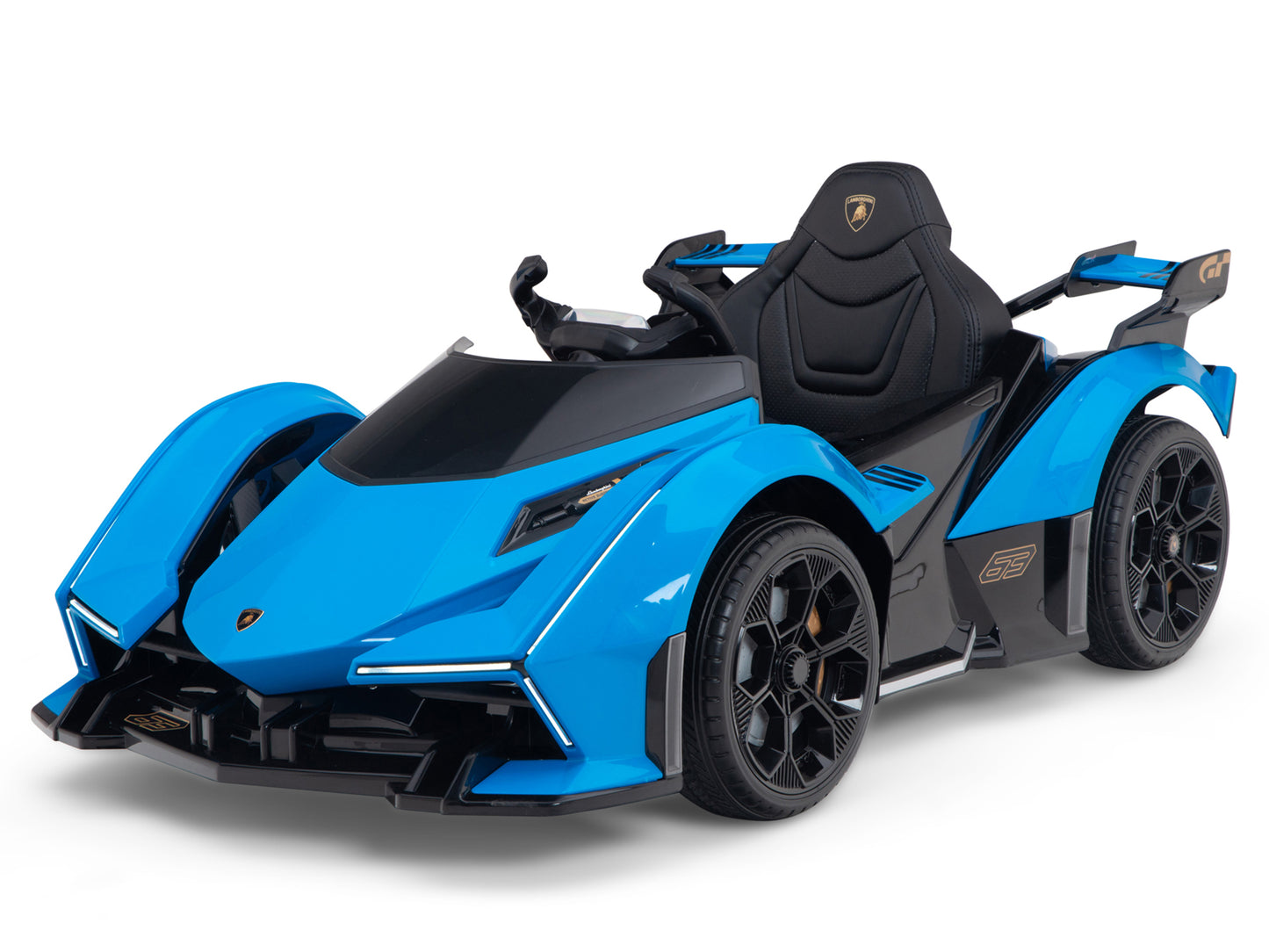 Lamborghini V12 Vision GT Kids Ride On Car with Remote Control - Blue