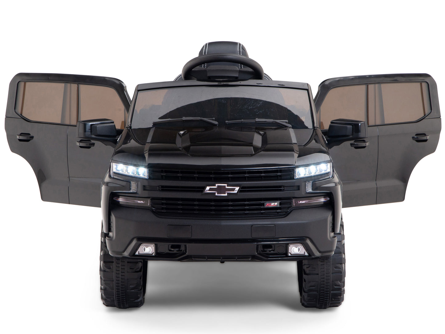 12V Chevrolet Silverado Kids Ride On Truck with Remote Control – Black