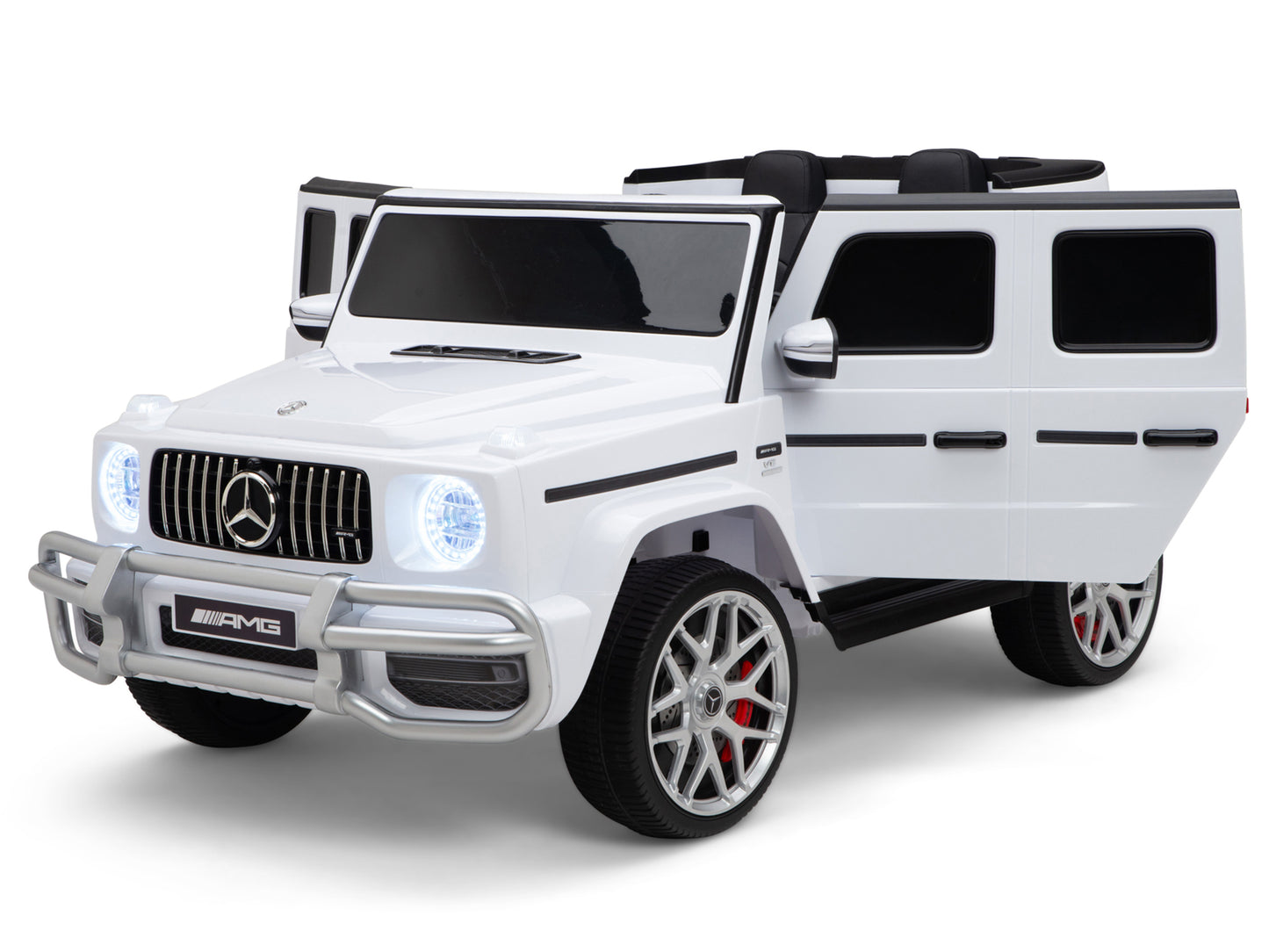 24V 2-Seater Mercedes-Benz G63 Kids Ride On Car / SUV with Remote Control - White