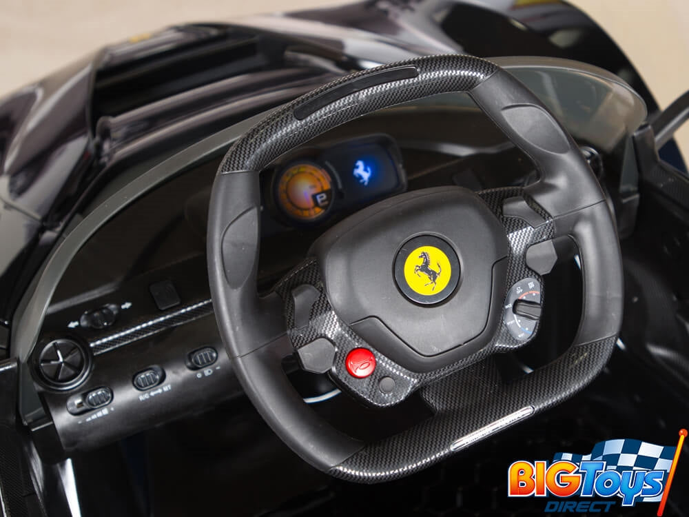 Ferrari 12V LaFerrari Kids Electric Ride On Car with Remote Control - Black