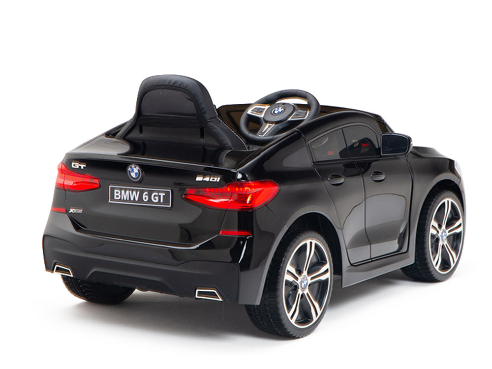 12V BMW 6 Series GT Kids Electric Powered Ride On Car with Remote - Black