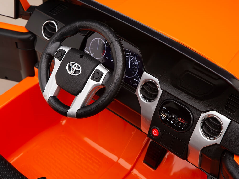 Kids 12V Toyota Tundra Ride On Truck Orange