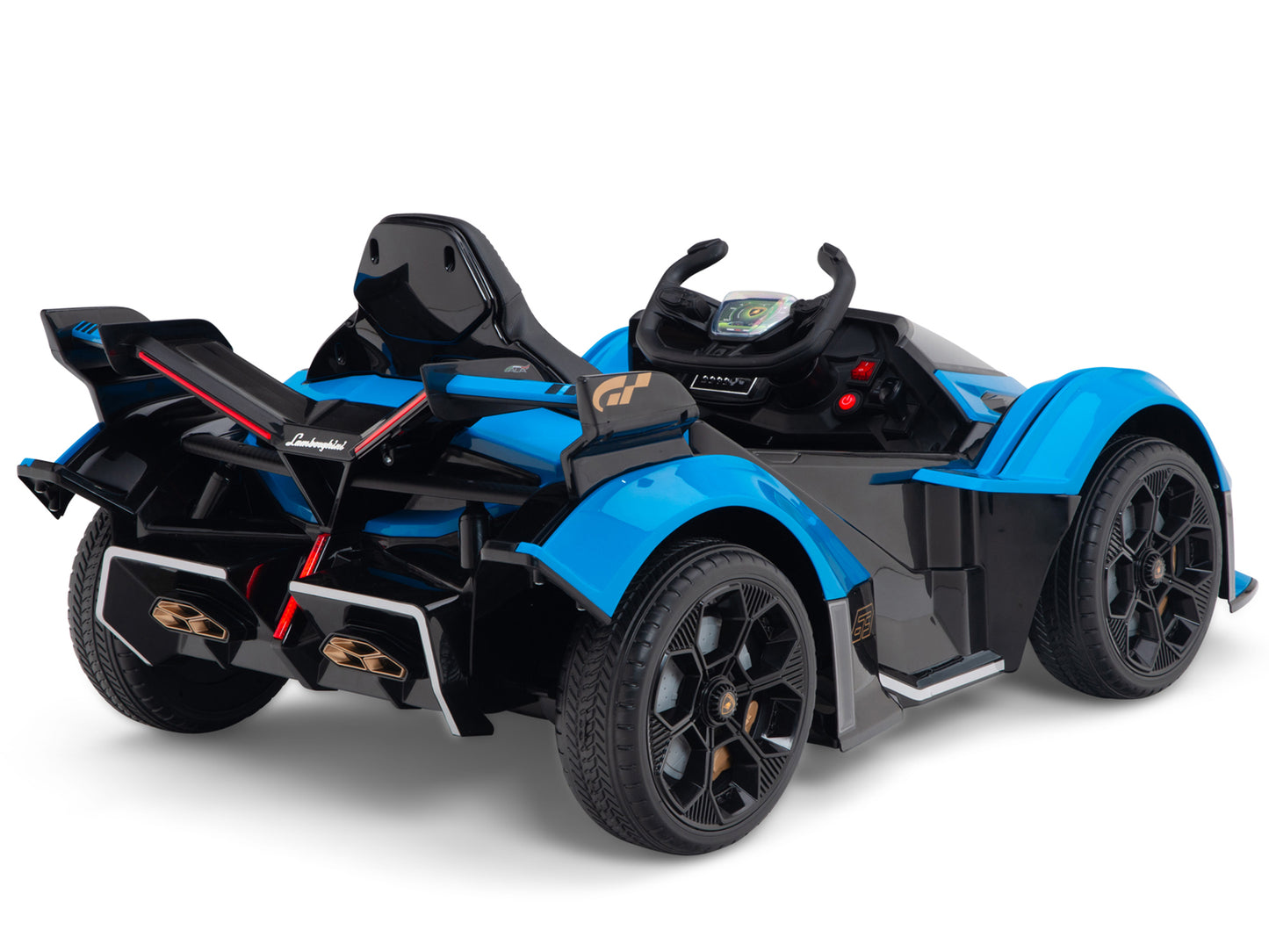 Lamborghini V12 Vision GT Kids Ride On Car with Remote Control - Blue