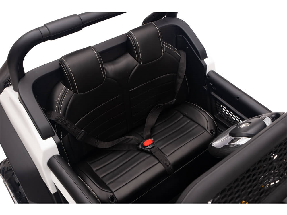 12V Mercedes Benz UNIMOG  Kids Ride On UTV White