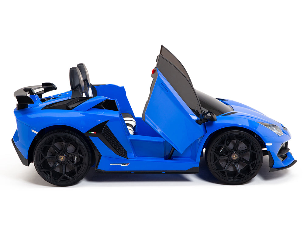 24V Lamborghini SVJ Ride On DRIFT Car with Remote Control - Blue