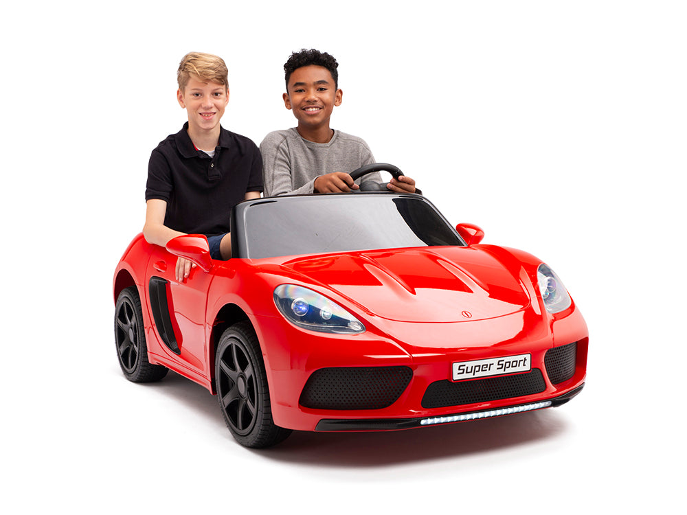 24V Super Sport GT Kids Ride On Car - Black