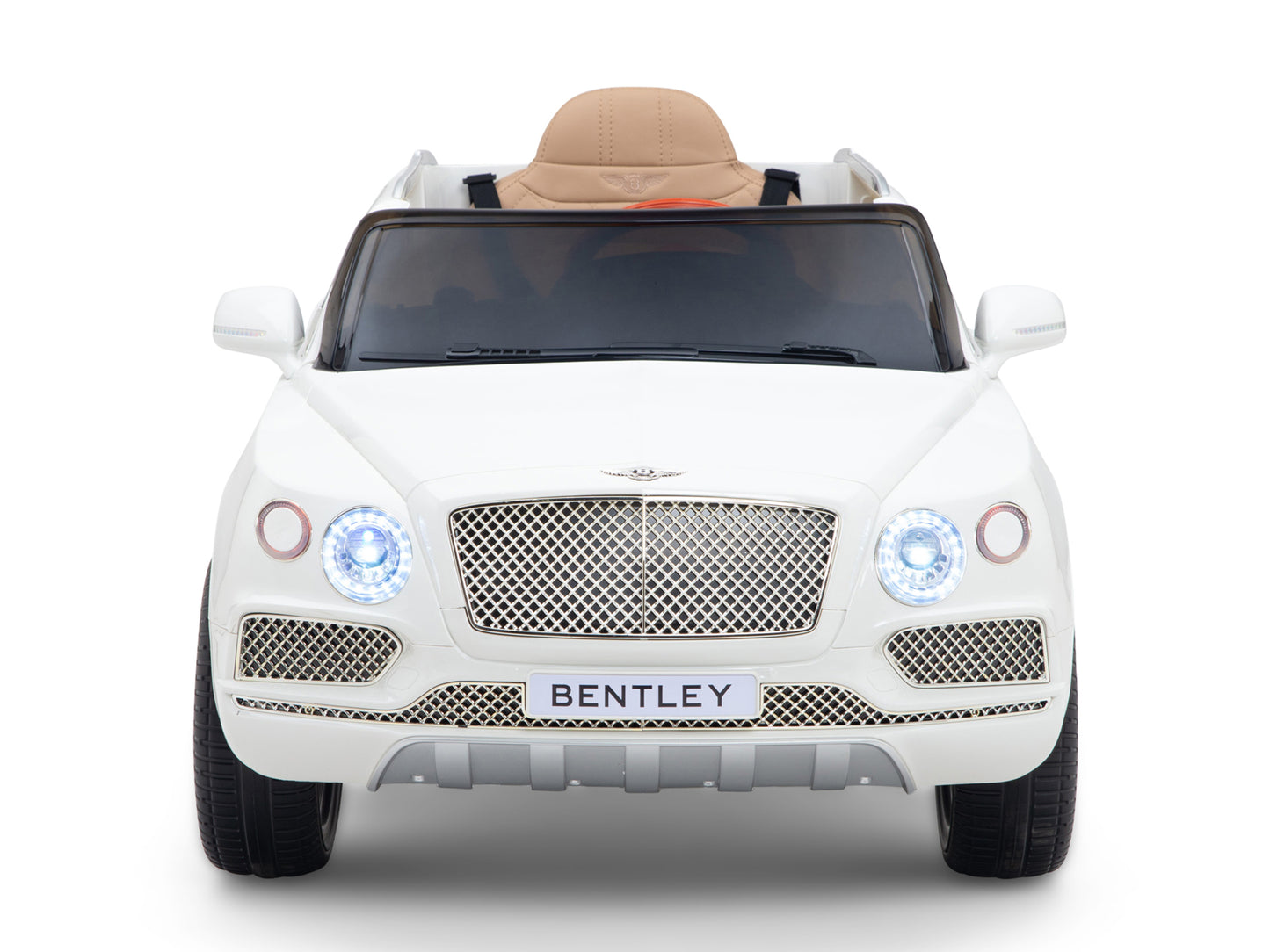 12V Bentley Bentayga Kids Electric Ride On Car/SUV with Remote - White