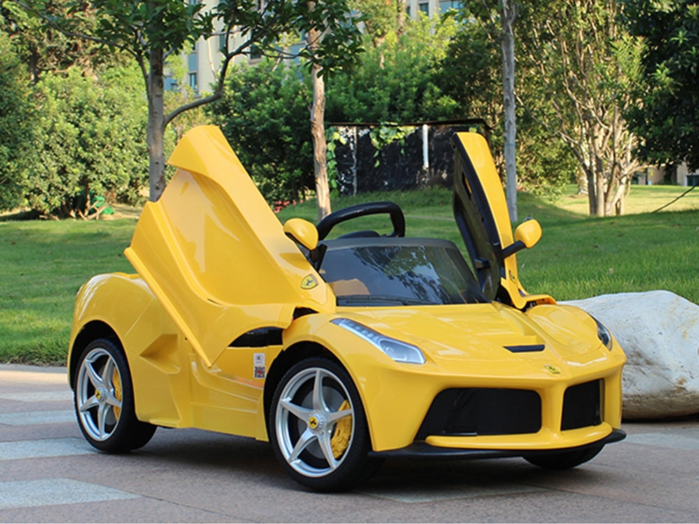 Ferrari 12V LaFerrari Kids Electric Ride On Car with Remote Control - Yellow