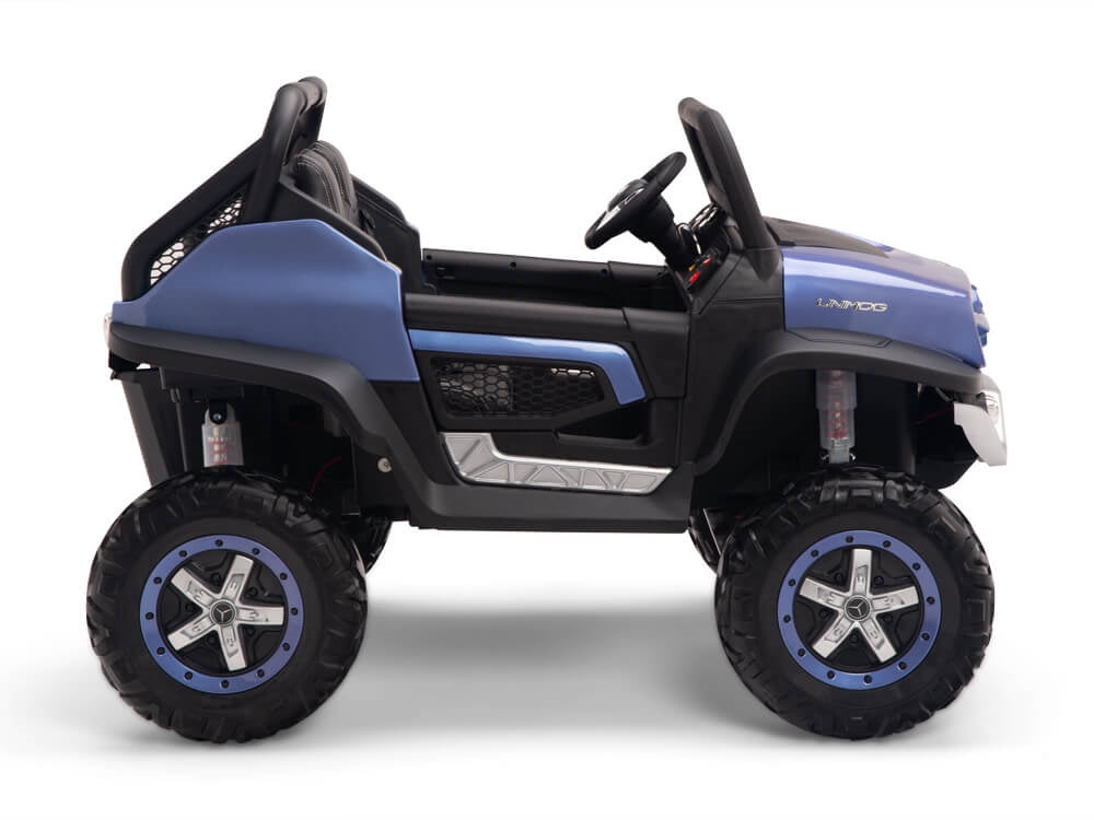 12V Mercedes Benz UNIMOG  Kids Ride On UTV Blue