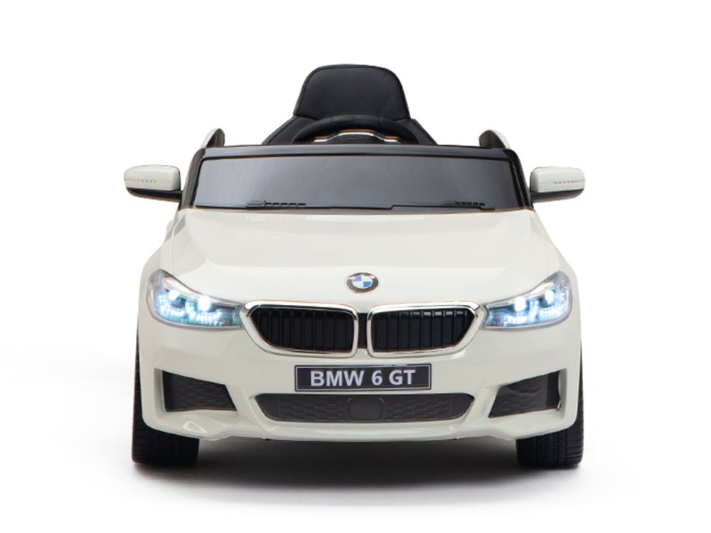 12V BMW 6 Series GT Kids Electric Powered Ride On Car with Remote - White