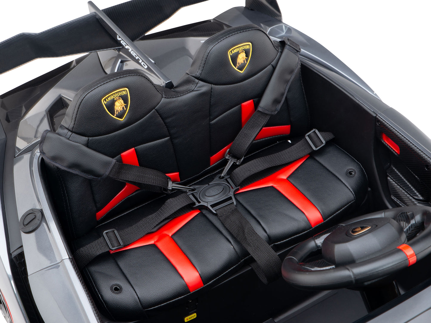 2WD / AWD Kids Premium Lamborghini Veneno Ride On Car with Remote Control - Grey