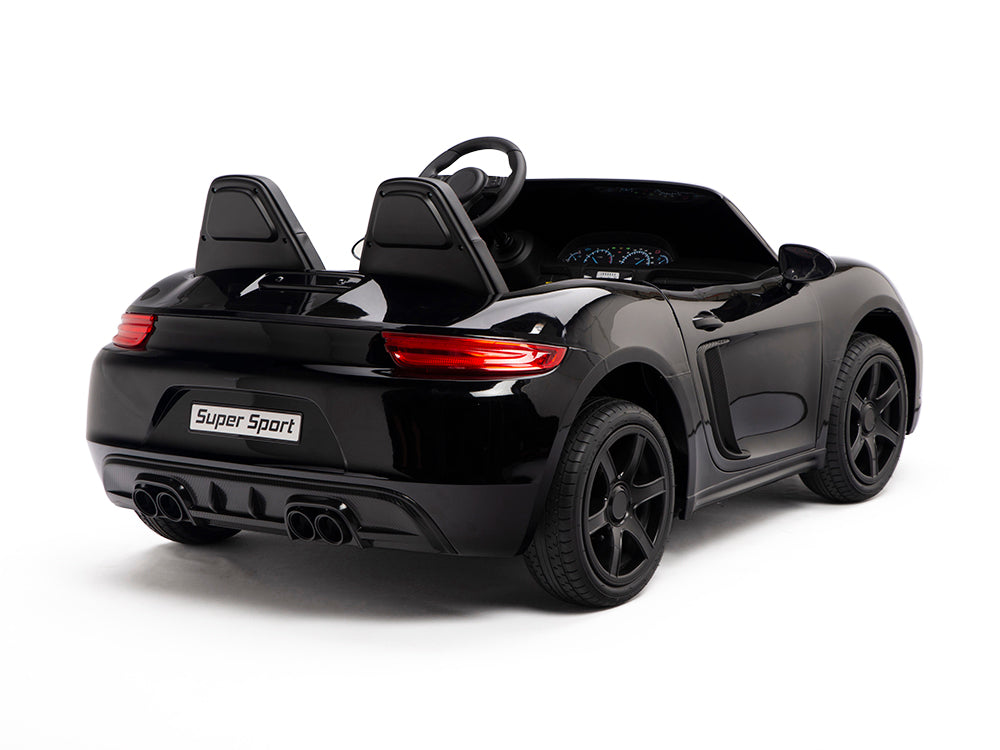 24V Super Sport GT Kids Ride On Car - Black