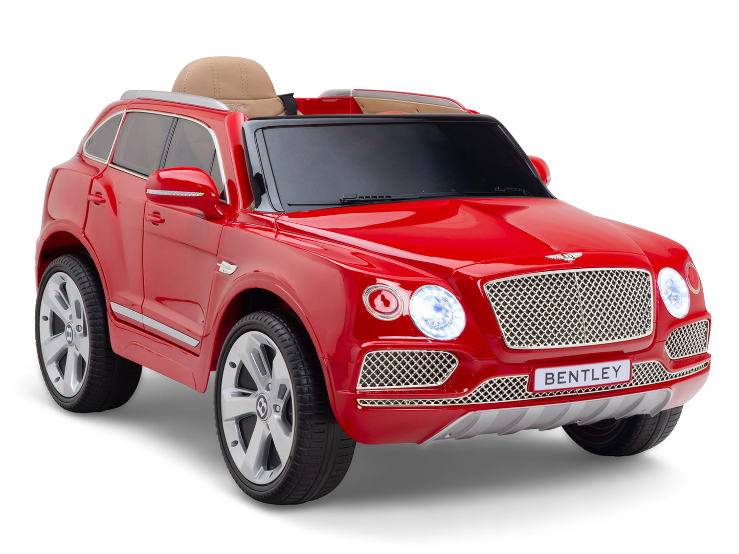 12V Bentley Bentayga Kids Electric Ride On Car/SUV with Remote - Red