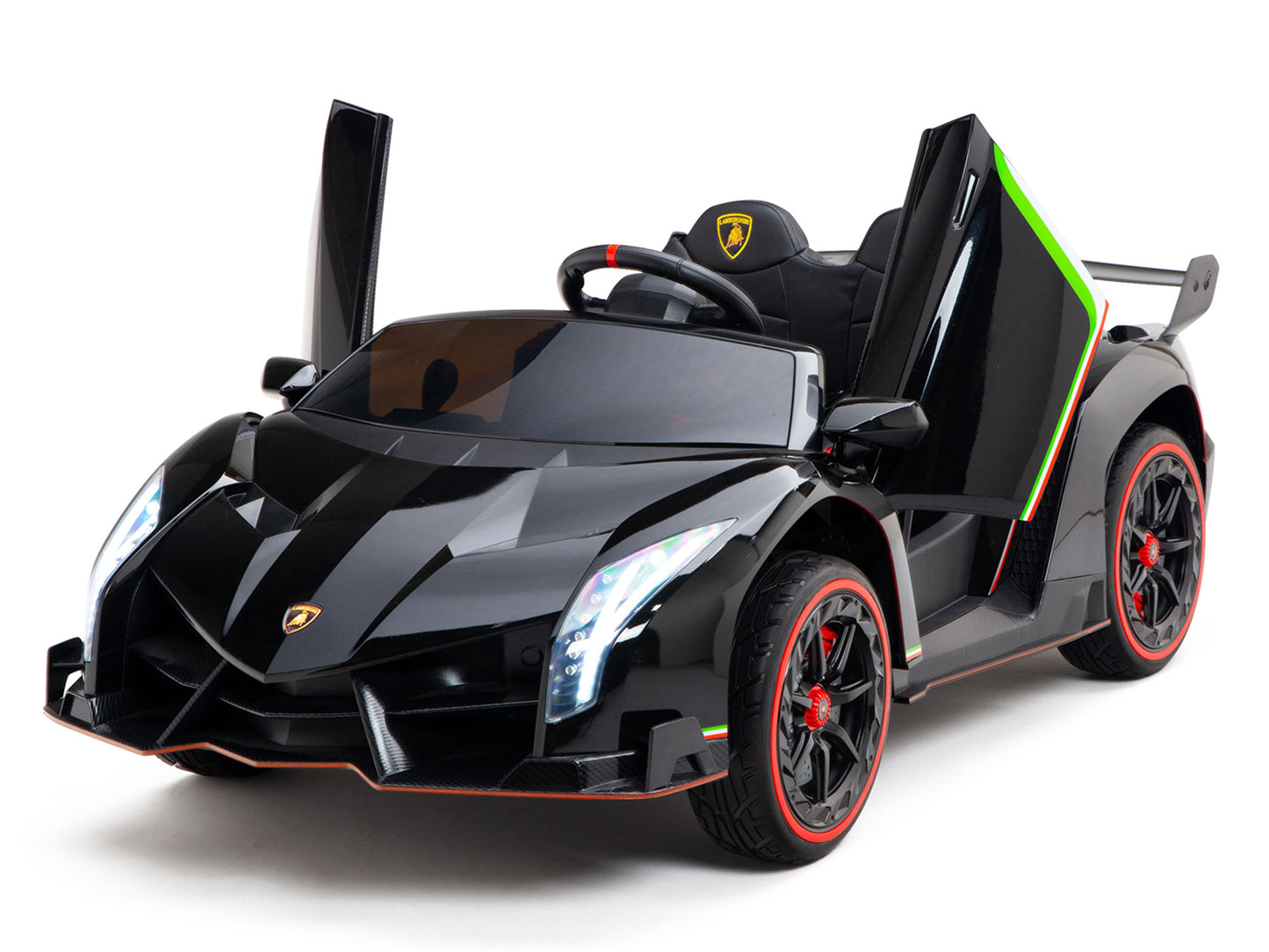 2WD / AWD Kids Premium Lamborghini Veneno Ride On Car w/ Remote Control - Black