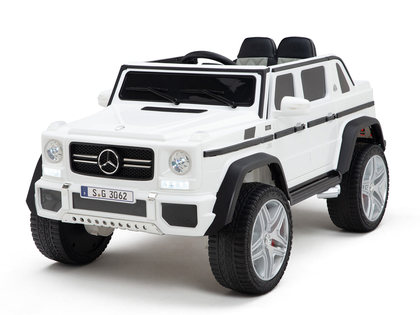 12V Mercedes-Maybach G650 Landaulet Kids Ride On Car/SUV with Remote – White