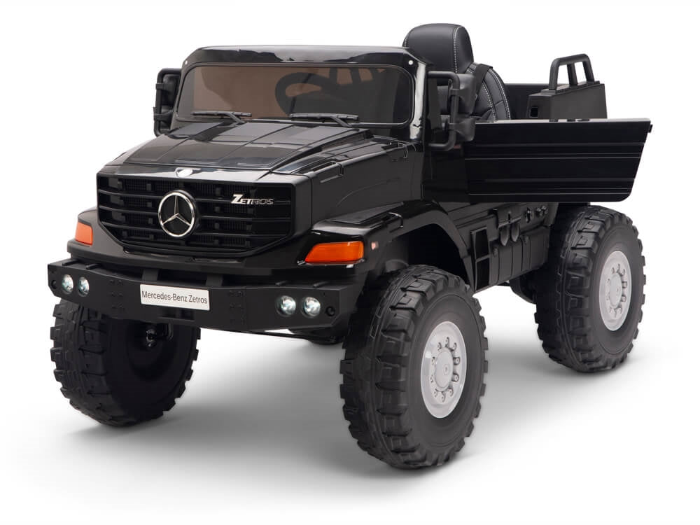 12V Mercedes Zetros One Seat Ride On Truck Black