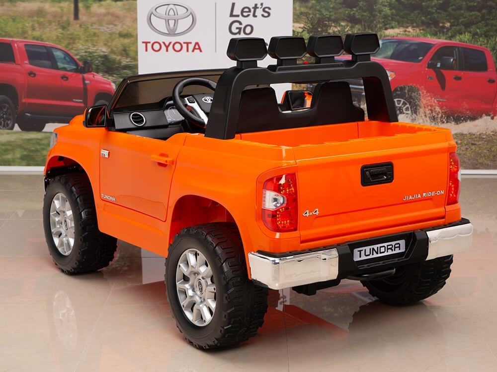 Kids 12V Toyota Tundra Ride On Truck Orange