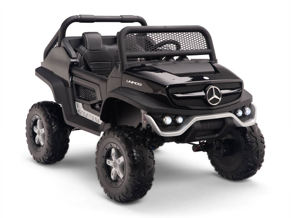 12V Mercedes Benz UNIMOG  Kids Ride On UTV Black