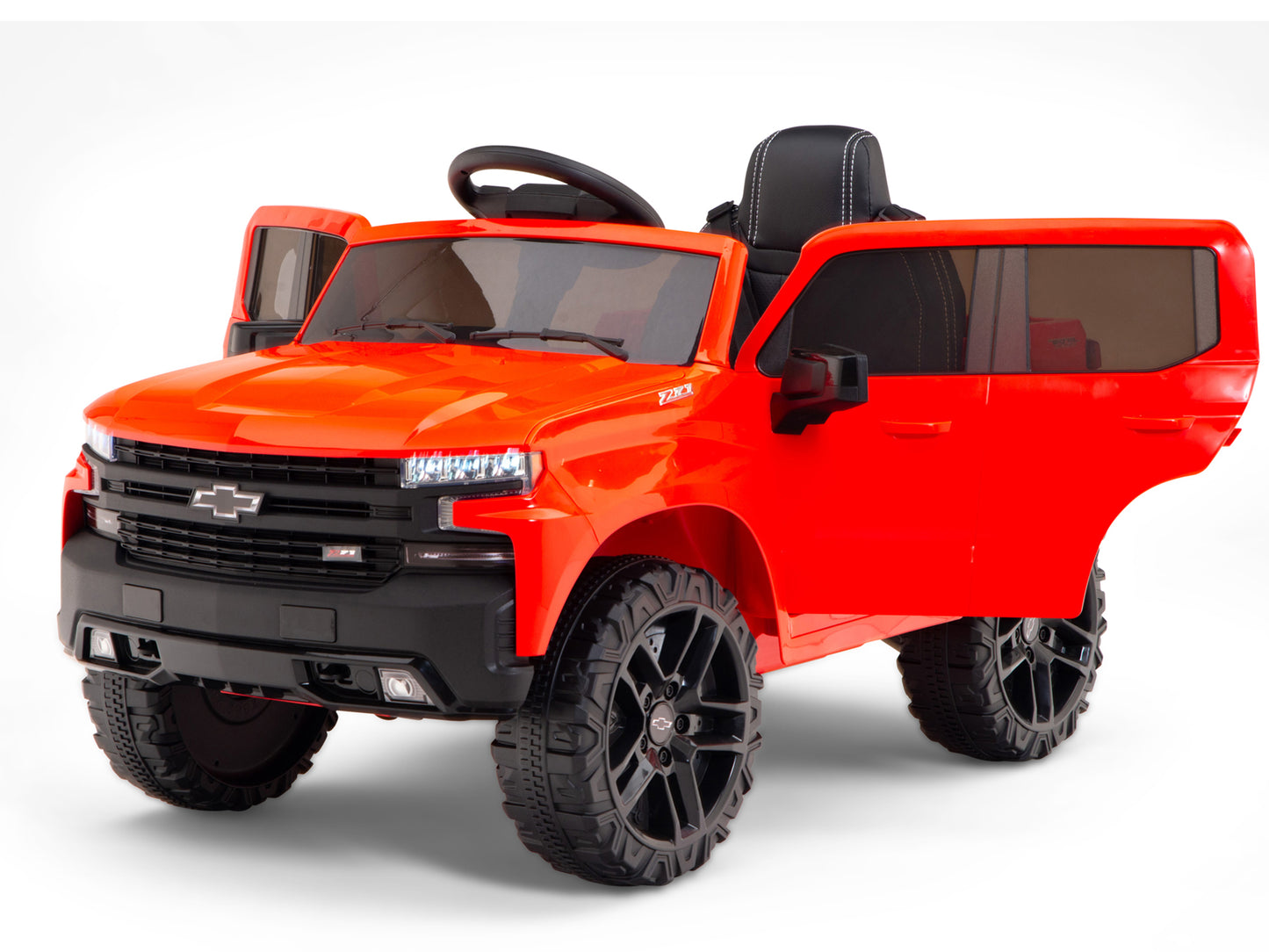 12V Chevrolet Silverado Kids Ride On Truck with Remote Control – Red