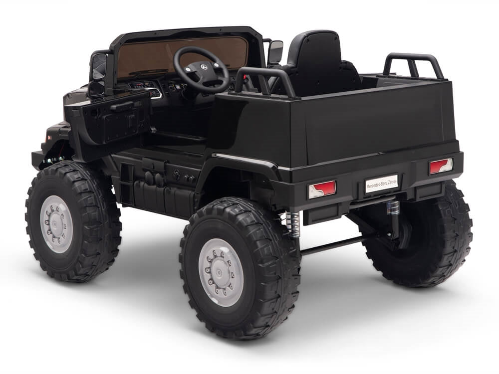12V Mercedes Zetros One Seat Ride On Truck Black