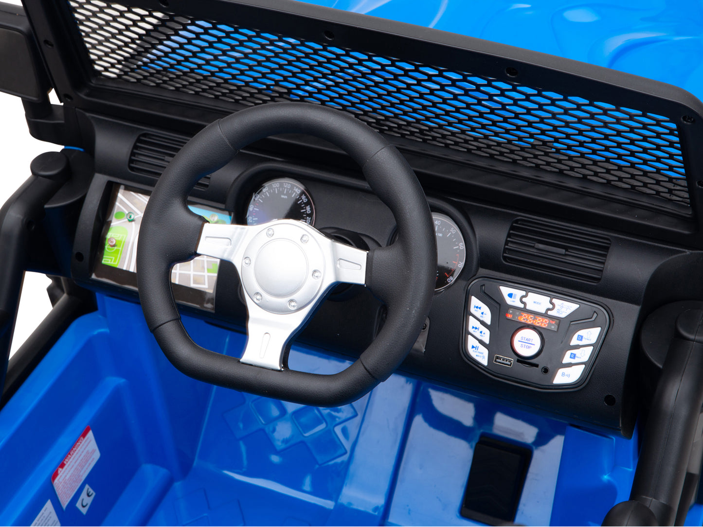 Nighthawk Kids 24V Battery Operated Ride On Truck With Remote - Blue