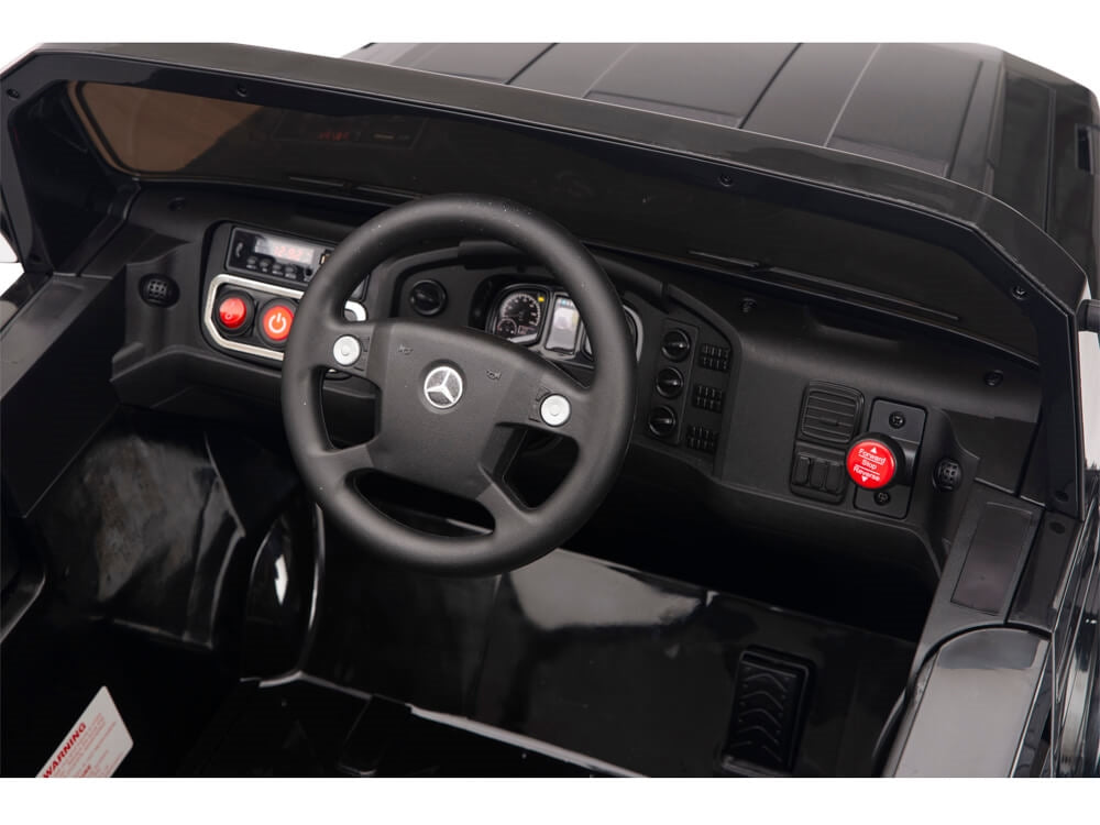 12V Mercedes Zetros One Seat Ride On Truck Black