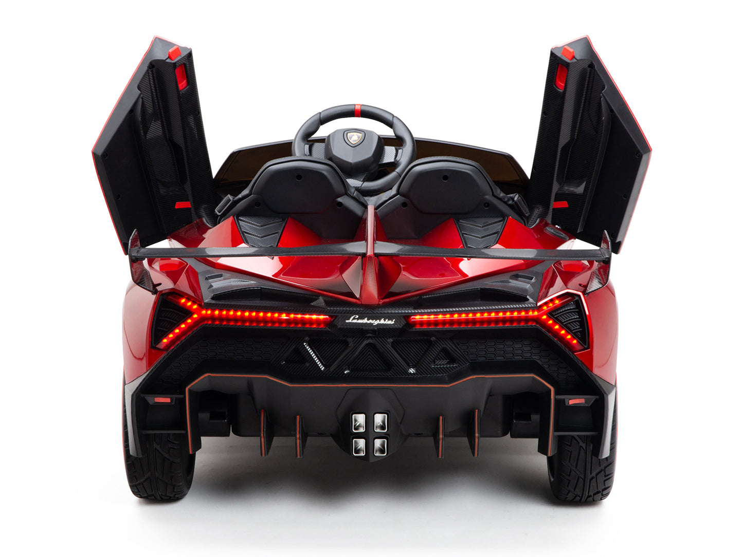 2WD / AWD Kids Premium Lamborghini Veneno Ride On Car with Remote Control - Red