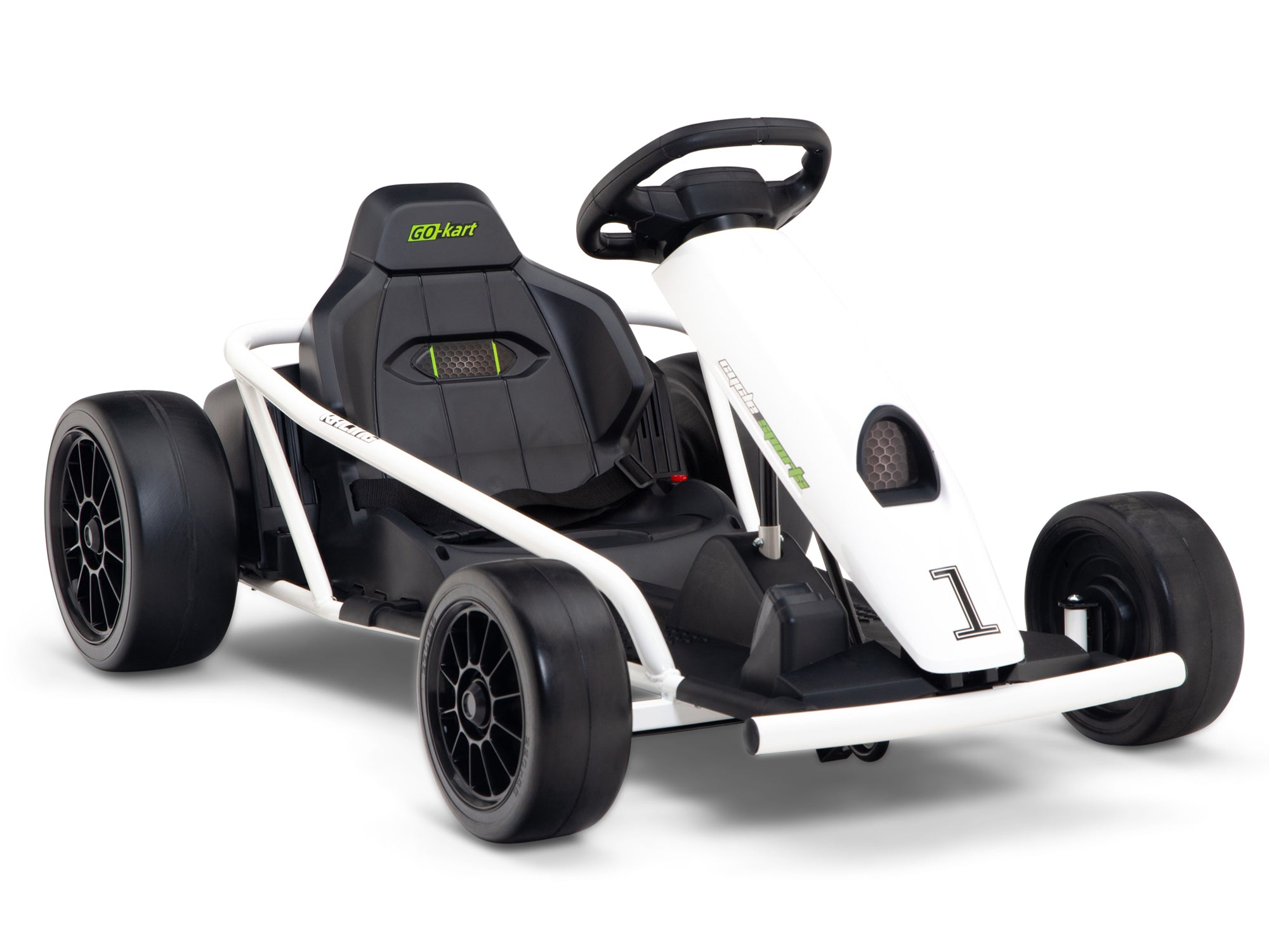 24v Mini Electric Drift Kart - White - Big Toys Green Country