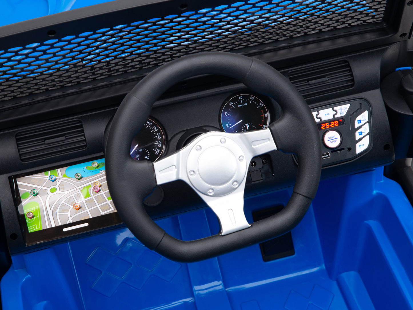 Nighthawk Kids 24V Battery Operated Ride On Truck With Remote - Blue