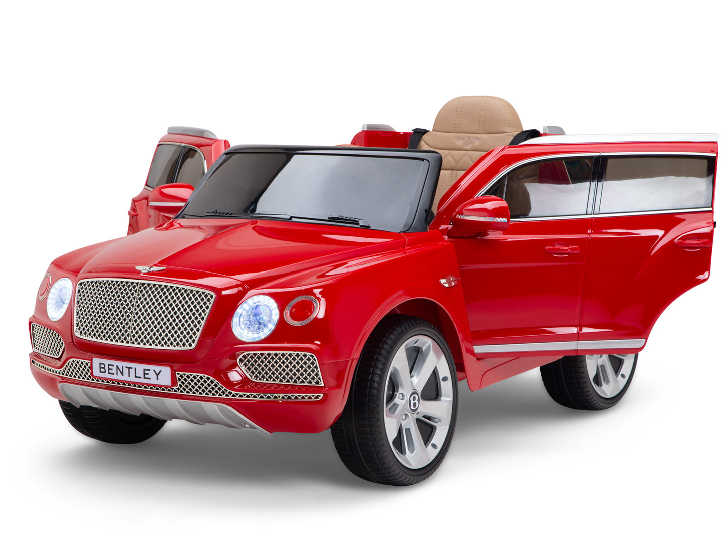 12V Bentley Bentayga Kids Electric Ride On Car/SUV with Remote - Red