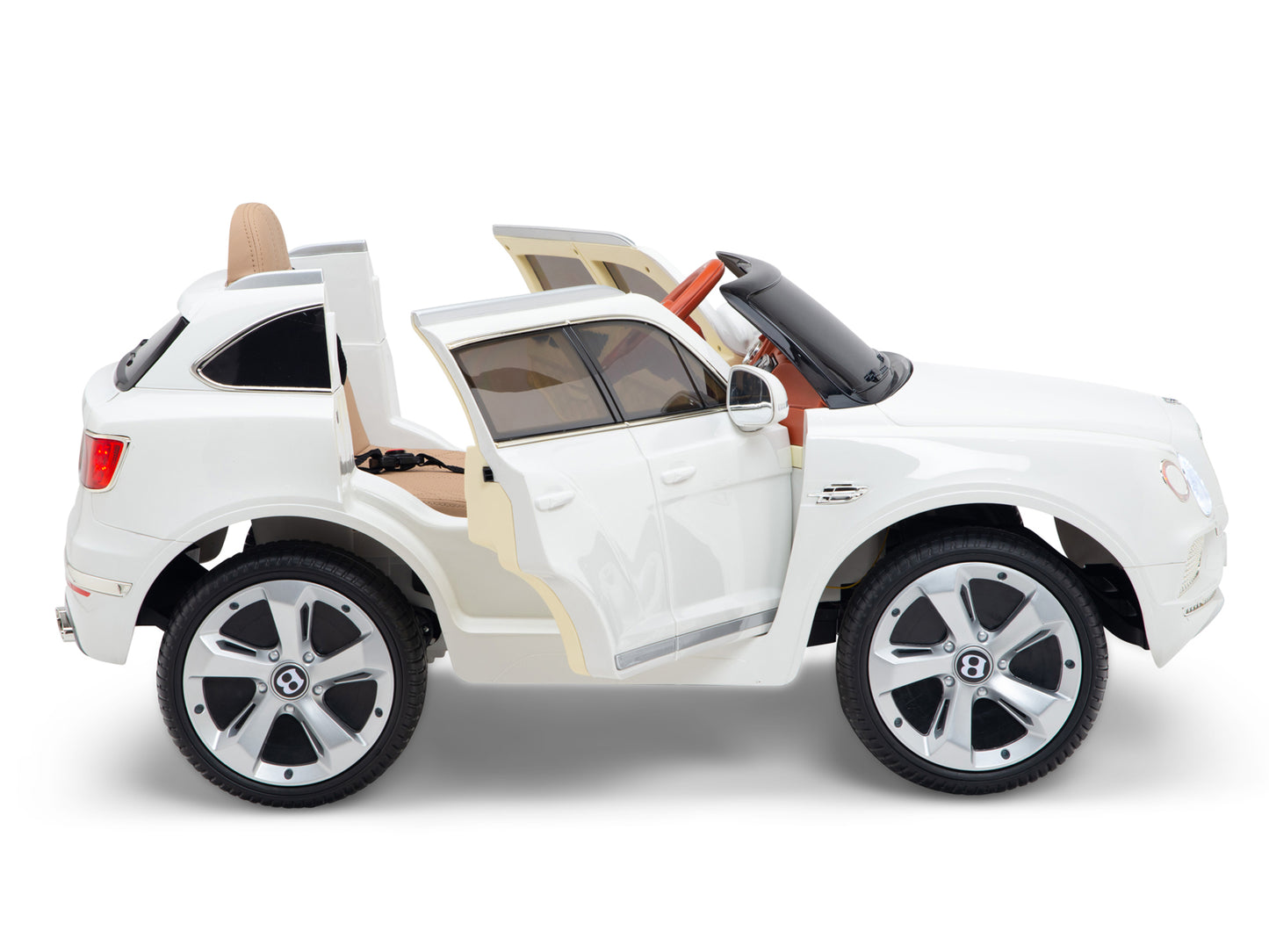 12V Bentley Bentayga Kids Electric Ride On Car/SUV with Remote - White