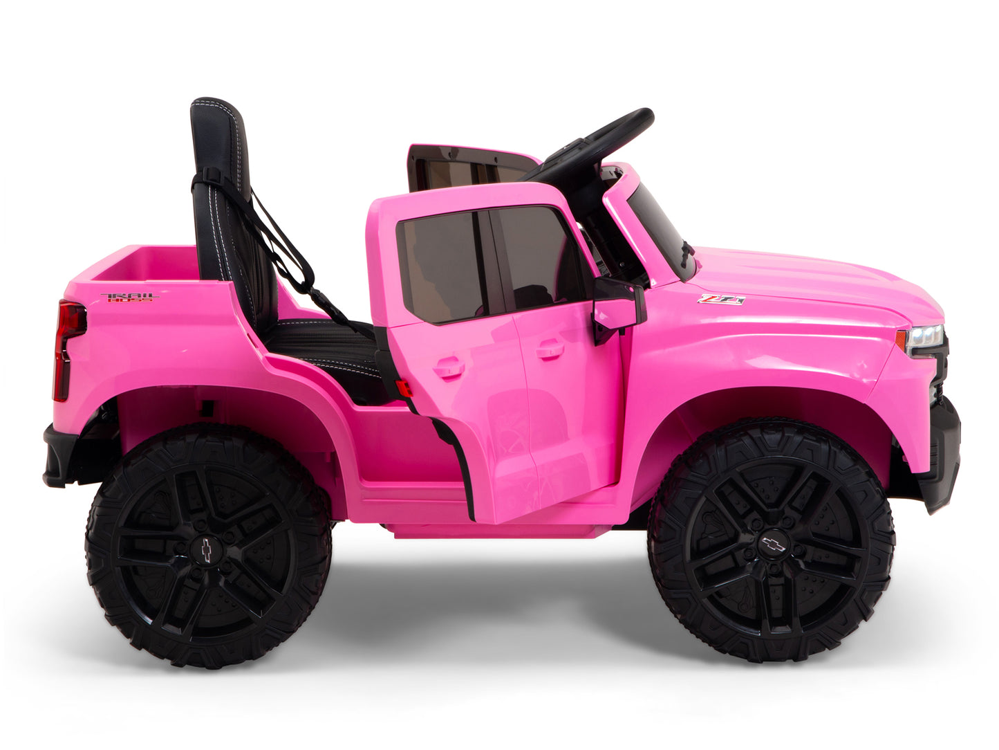 12V Chevrolet Silverado Kids Ride On Truck with Remote Control – Pink